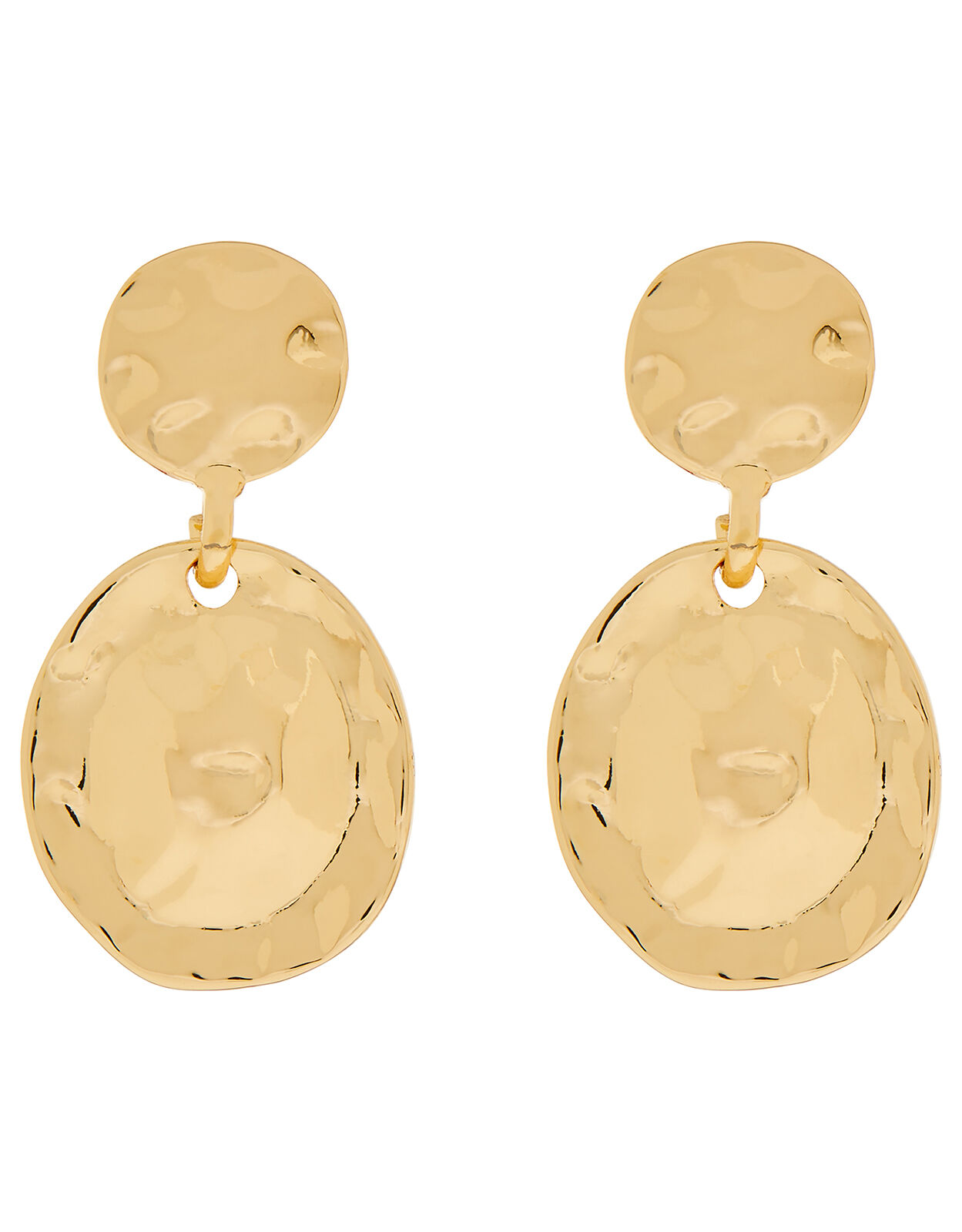 John Hardy Dot Hammered Gold & Silver Round Drop Earrings on French wi –  Dejaun Jewelers
